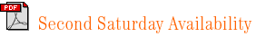 Second Saturday Availability